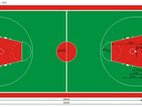 BHD 16604标准篮球场平面图