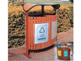 BHD 17805环保钢木垃圾桶